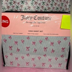 Juicy Couture Pink Bow Sheets